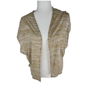 Bongo short sleeve Tan cardigan Junior Large